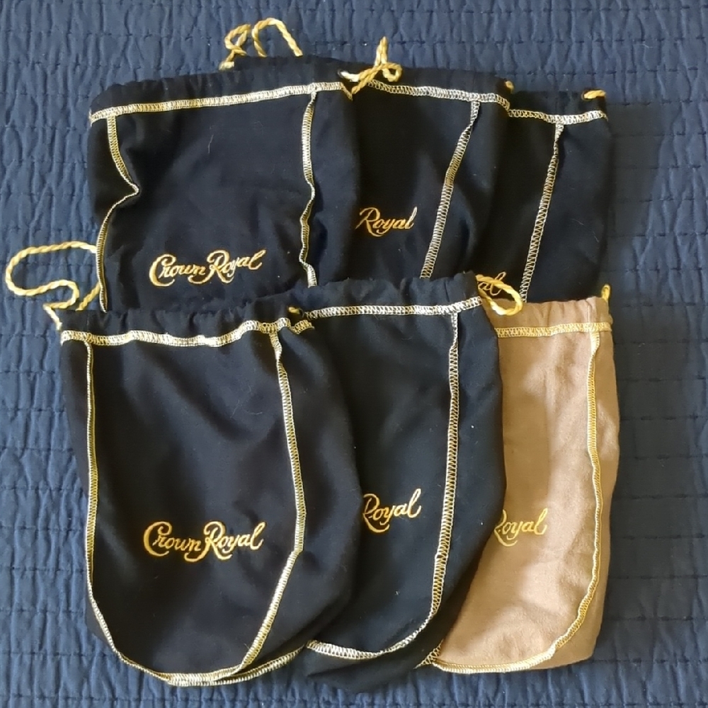 Crown Royal Bags Lot of 6